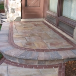 Flagstone and Brick Porch Cedarburg